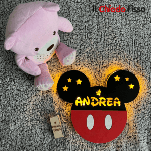 Lampada Topolino personalizzata con nome
