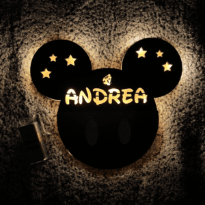 Lampada Topolino personalizzata con nome