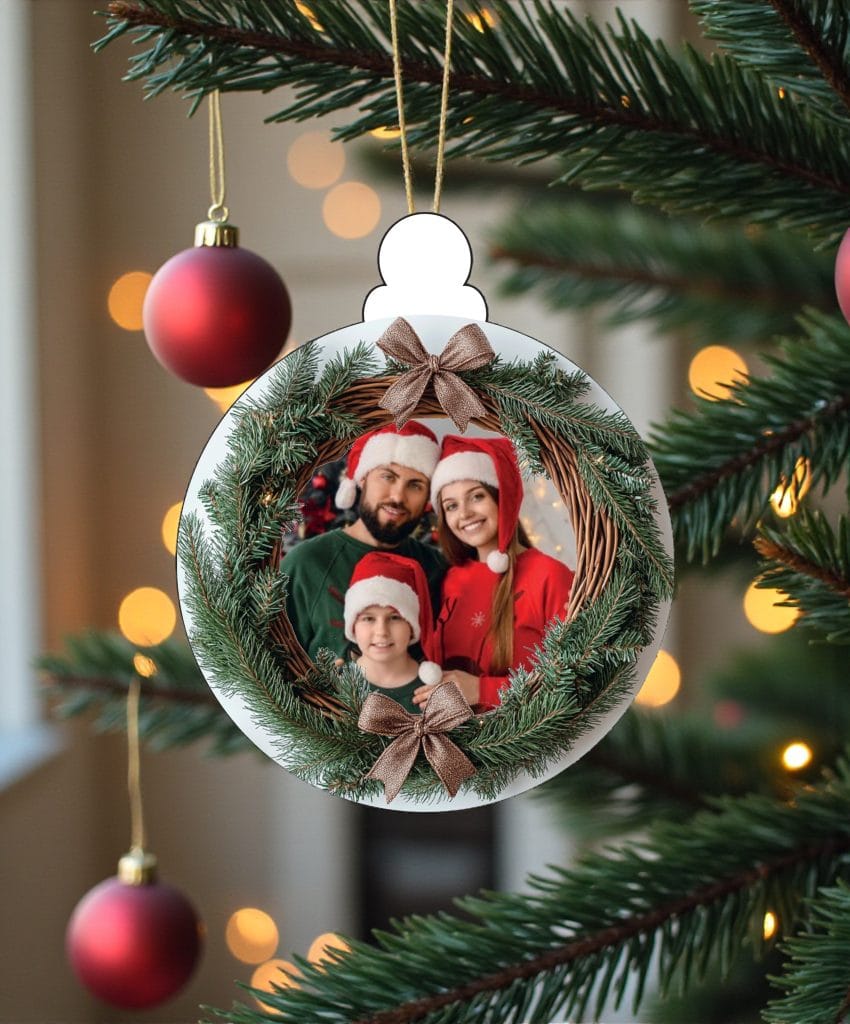 Oggetti personalizzati da regalare a Natale: idee uniche che scaldano il cuore 2 Pallina di natale personalizzata