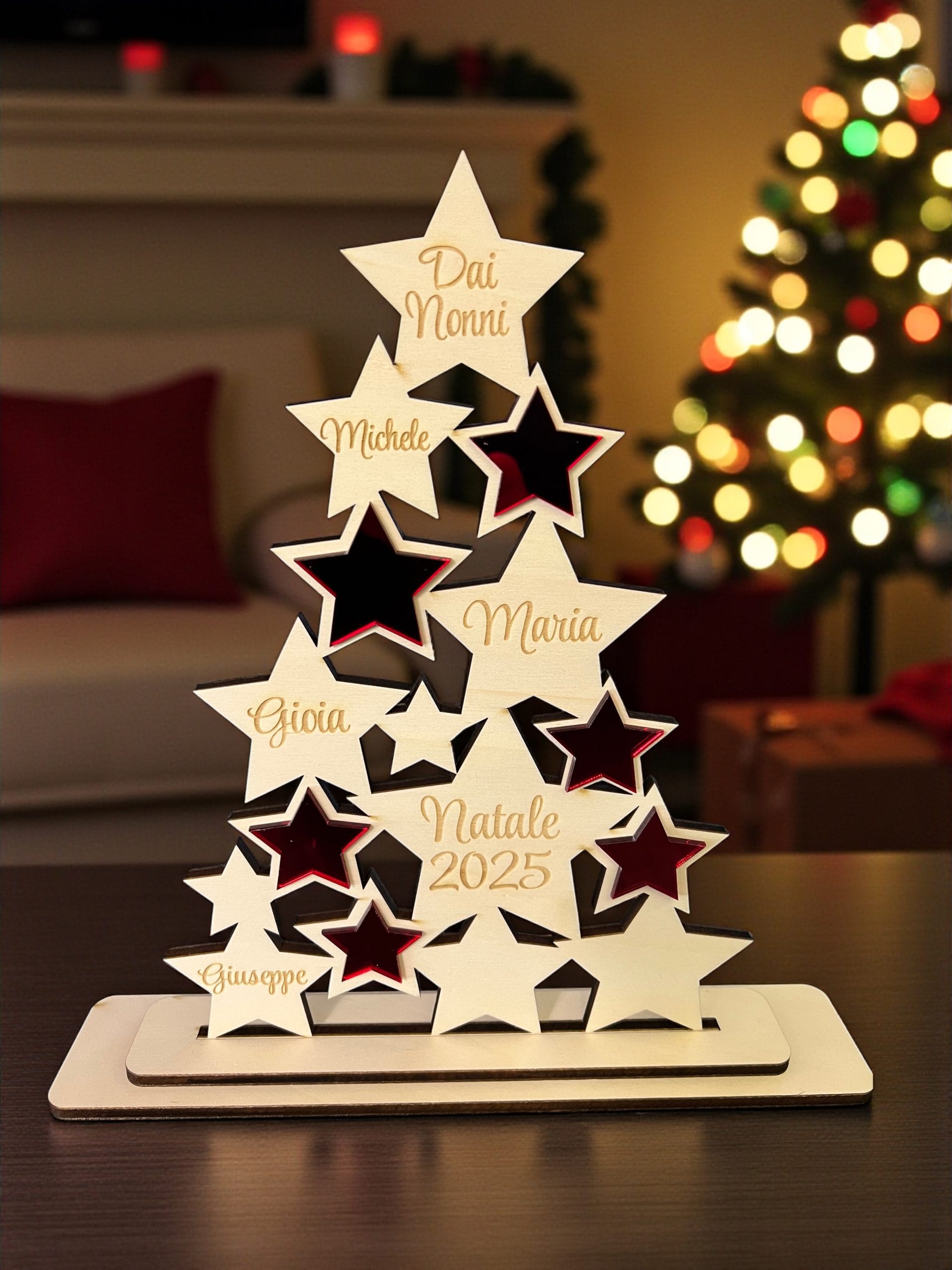 Albero di natale personalizzato con nomi
