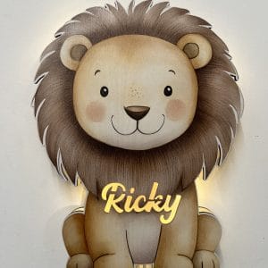 Lampada Leoncino personalizzata con nome